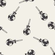 candy doodle seamless pattern background N2