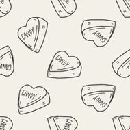 candy doodle seamless pattern background N4