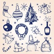Christmas hand-drawn illustration
