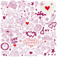 Love Valentine&#039;s Day- doodles collection