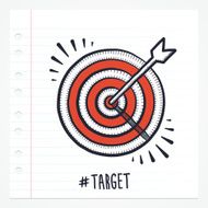 Doodle Bulls Eye Icon