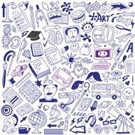 School education - doodles collection