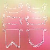 vintage ribbon set