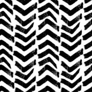 Seamless brush pen hand drawn doodle pattern Vector background