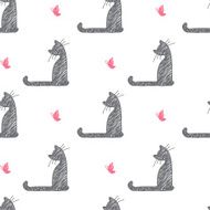 Cat and Butterfly N2