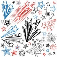 Hand Drawn Star Shape Design Elements N2