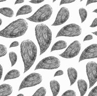 hand-drawn drops seamles pattern