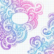 Hand-Drawn Sketchy Abstract Notebook Doodle N2