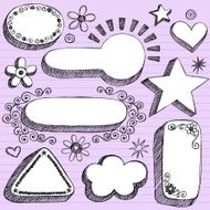 Hand-Drawn Sketchy 3D Shapes Notebook Doodles