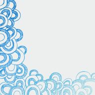 Sketchy Doodles Semi-Circle Border Vector