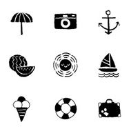 Summer Icon Set and Signs