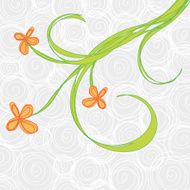Floral swirl