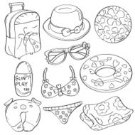 Cutie Summer Beach Elements