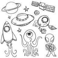 Outerspace and aliens collection