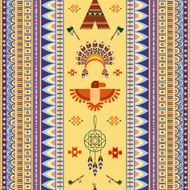 Vector vintage tribal ethnic seamless pattern for business