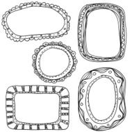 Ornate frames in sketch style