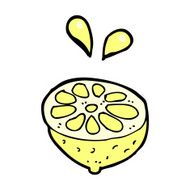 comic cartoon fresh lemon
