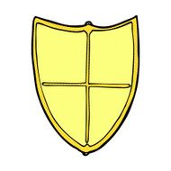 comic cartoon heraldic shield