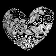 Heart Doodle Vector