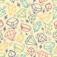 Pattern with shining gems N2