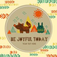 Tribal Animal Card