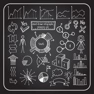 Hand-drawn infographic element set