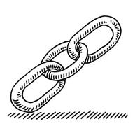 Link Connection Symbol Drawing