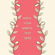 retro natural leaflet or flyer design