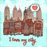Sketch city background N2