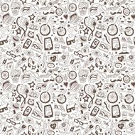 hipsters - seamless background
