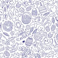 Easter - seamless pattern