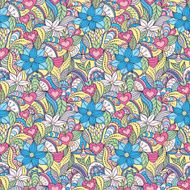 pattern with abstract flowers
