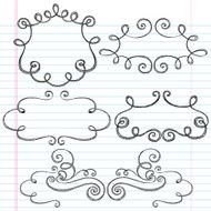 Hand-Drawn Sketchy Doodle Decorative Elements