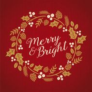Vintage Christmas Card - Illustration