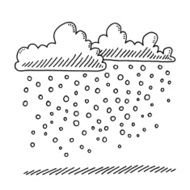 Clouds Winter Snowing Weather Drawing