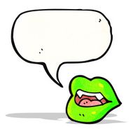 sey halloween lips cartoon