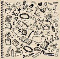 Hand-painted illustrations of stationery