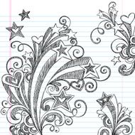 Hand-Drawn Sketchy Starburst Doodles