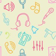 Sound seamless pattern