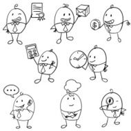 Cartoon businessman illustration N16