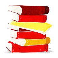 Cartoon Pile Of Books N3