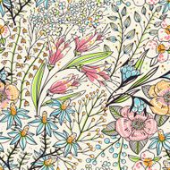 Vector floral seamless pattern N2