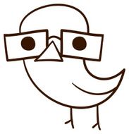 Nerd Bird Drawing