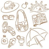 Summer female vacation