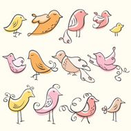 Doodle Bird Elements