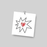 Red Heart Sketch N2