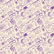 Seamless Arts &amp; Styling Pattern