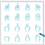 Sketch Icons - Hands and Fingers N2