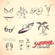 Summer elements for your design N2