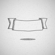 hand drawn ribbon